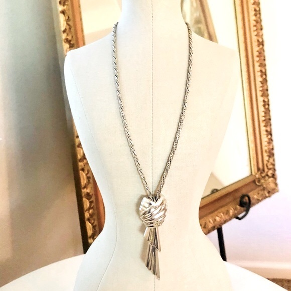 Vintage signed MONET Modernist Necklace & bracelet - Picture 5 of 13